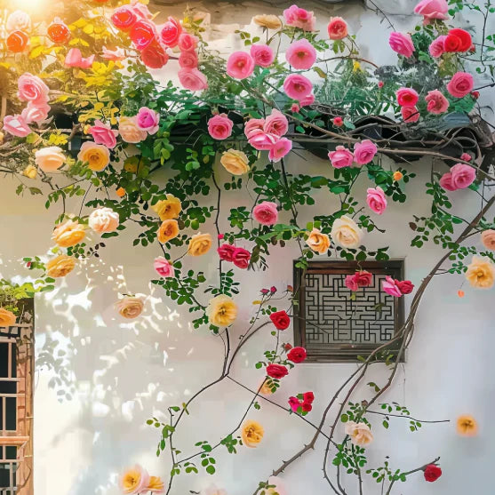 🌹🌸🌼 Elegant Climbing Rose Flower Seeds 🌼🌸🌹