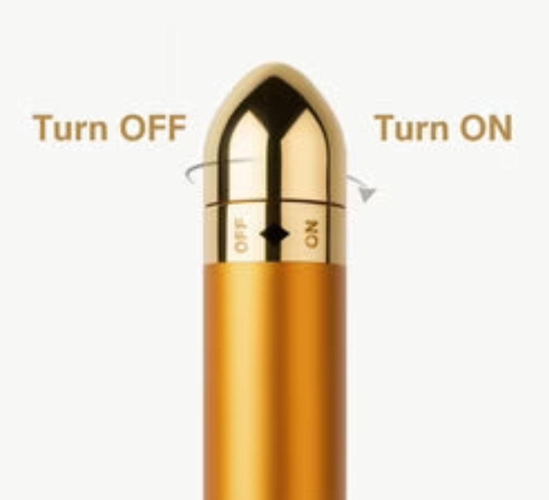 24K Gold Energy Beauty Bar Electric Facial Massage Roller