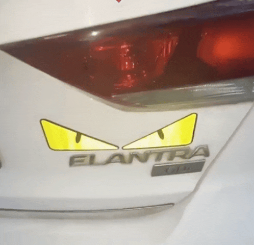 2 Pieces Monster Eyes Car Reflective Stickers Pack of 1
